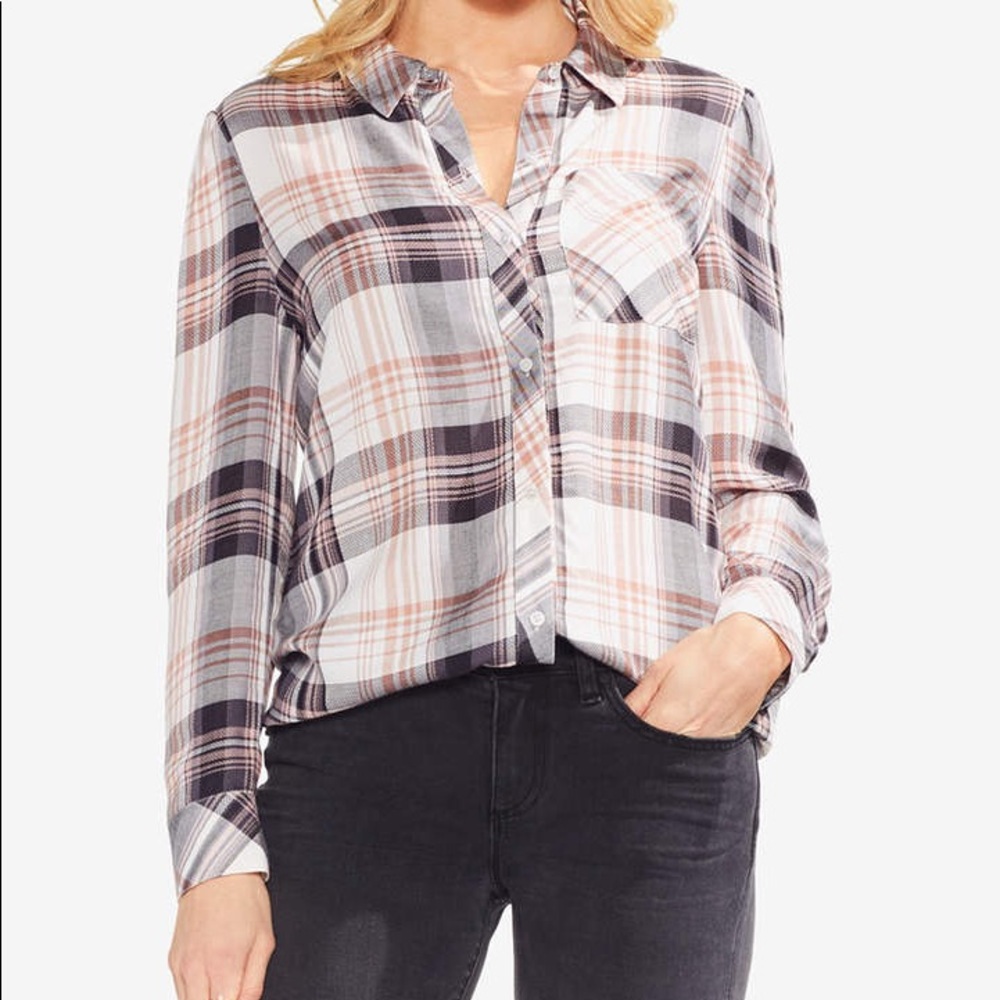 Vince Camuto Plaid Shirt